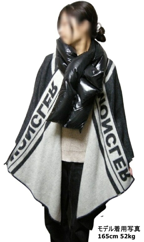 楽天市場】【MONCLER/モンクレール/ダウンマフラー付きウールニット