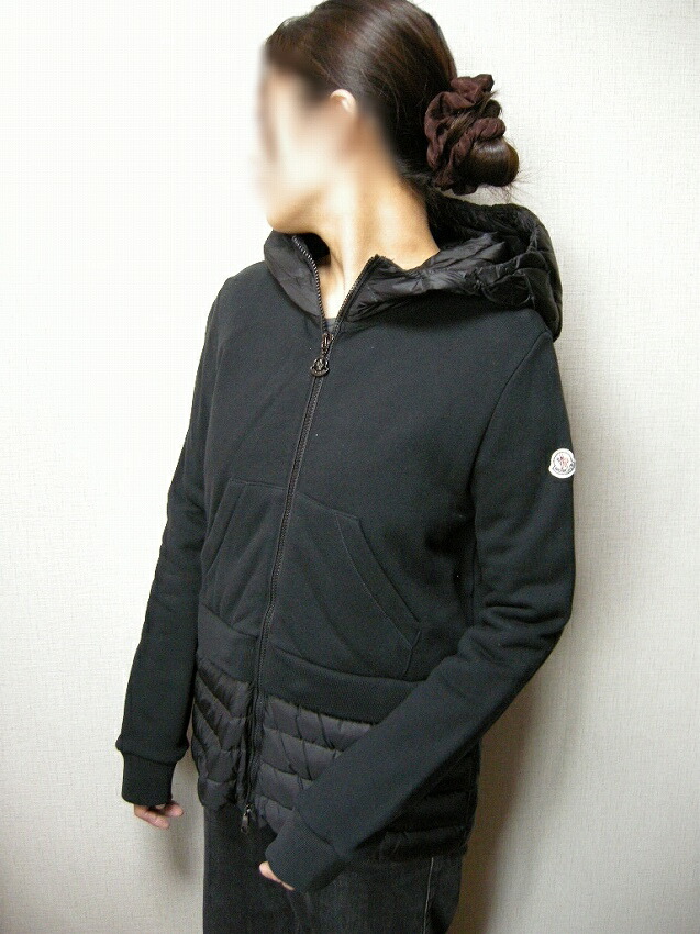 楽天市場】【MONCLER/モンクレール/スウェット切替フード付きダウン