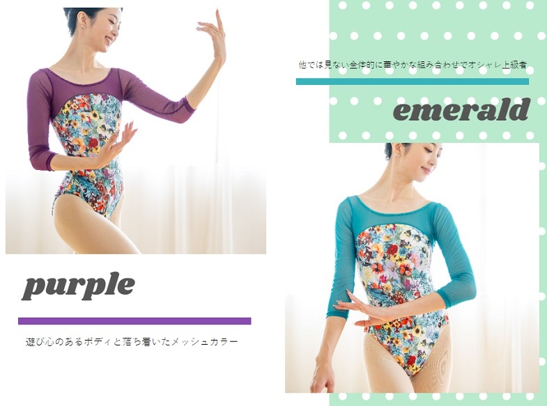 楽天市場】【マラソン中全品P3倍】 バレエ レオタード 大人 ボタニカル