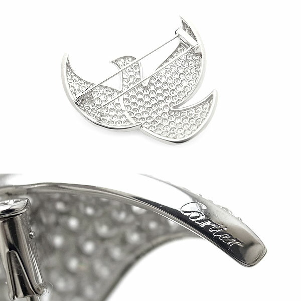 楽天市場】【緑屋質屋】カルティエ ダブ(鳩) モチーフ パヴェダイヤ