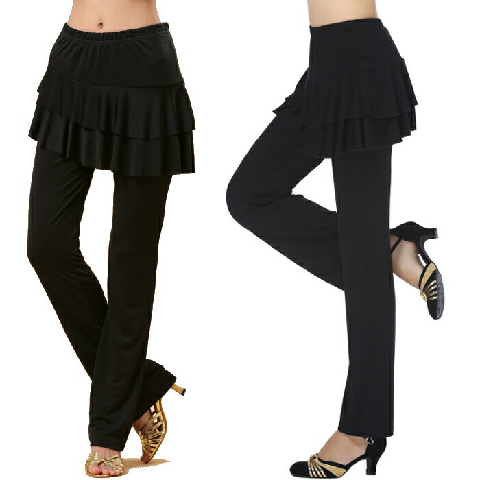 楽天市場】ダンス パンツ スカート付き レギンス スパッツ スカート