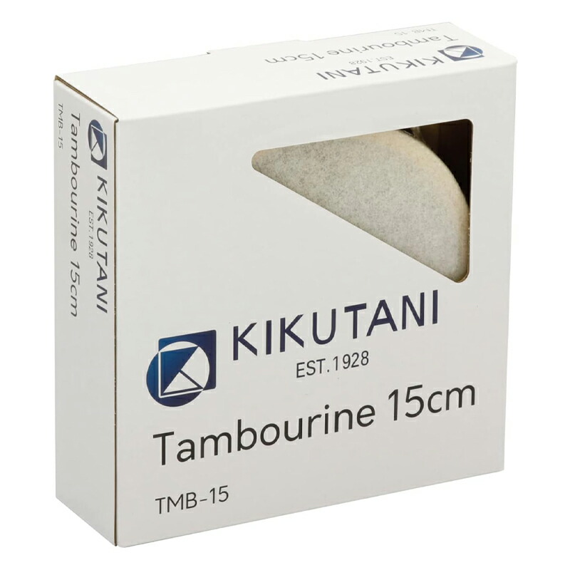 楽天市場】キクタニ 皮付き タンブリン 15cm TMB-15 タンバリン : 三木