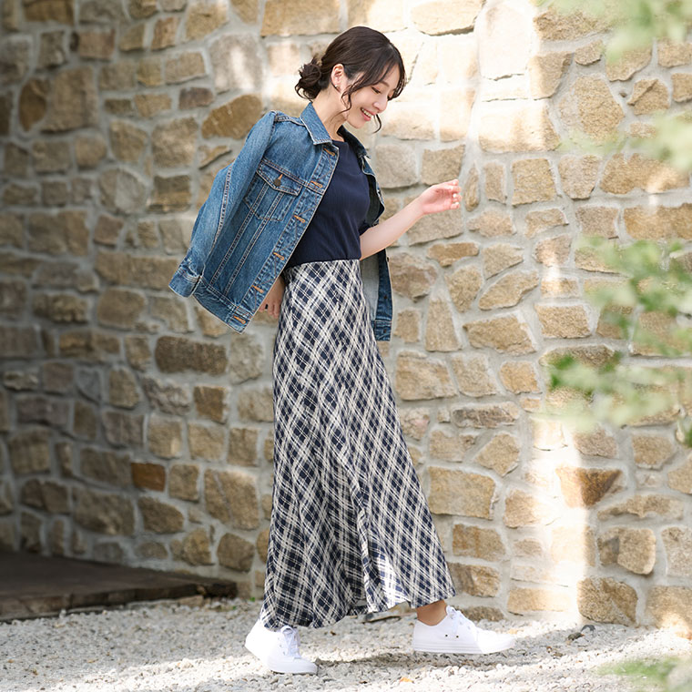 TFW49 ACTIVE SKIRT ブルー M フレアスカート TFW49 ACTIVE SKIRT