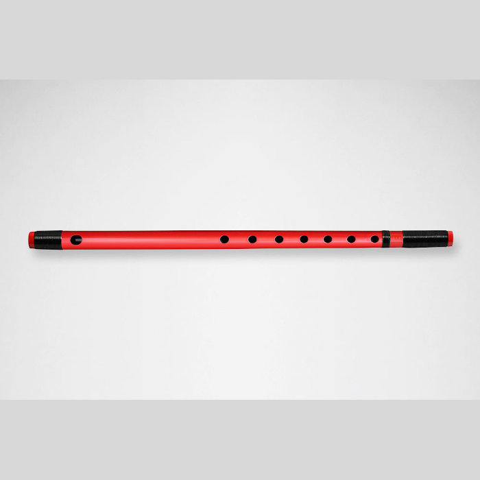 楽天市場】【篠笛】獅子田 竹渓 塗 両巻 赤 ビニール巻 赤・黒 【一