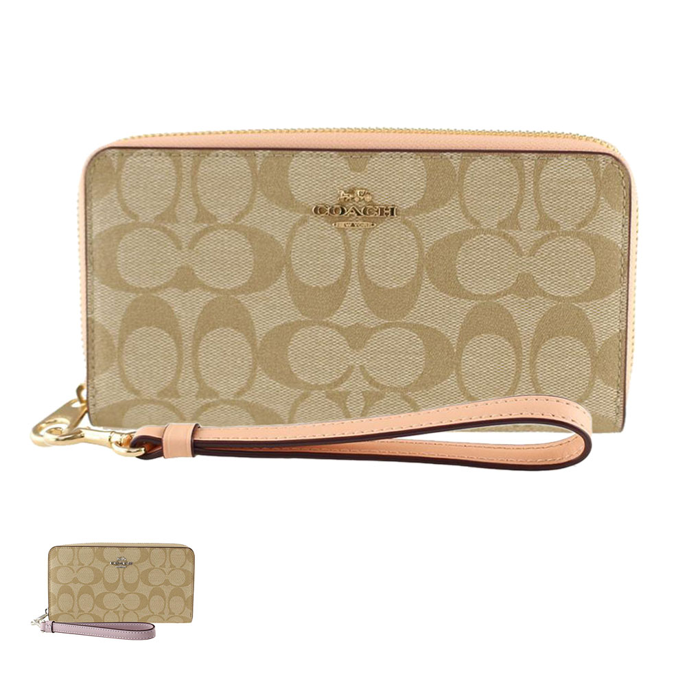 楽天市場】コーチ 長財布 ラウンドファスナー ジップ シグネチャー