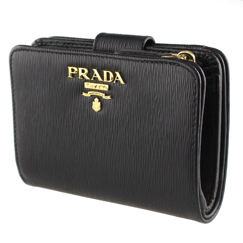 楽天市場】プラダ 折りたたみ財布 PRADA 1ML018 2B6P F0002 ブラック