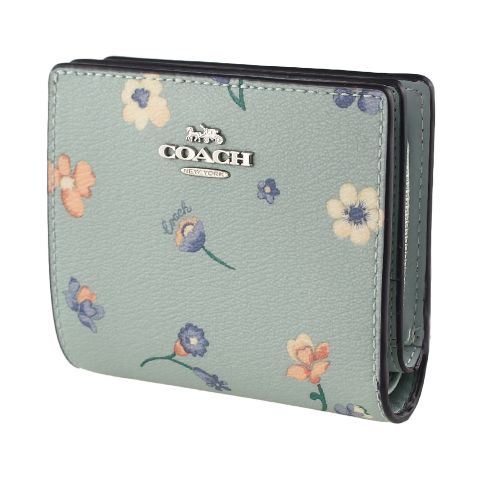 楽天市場】コーチ 財布 二つ折り COACH c8703 svtye ブルーマルチ 青