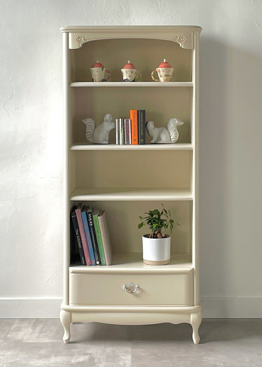 楽天市場】カンティーニュ ブックケース 猫脚家具 白い家具 クラシック