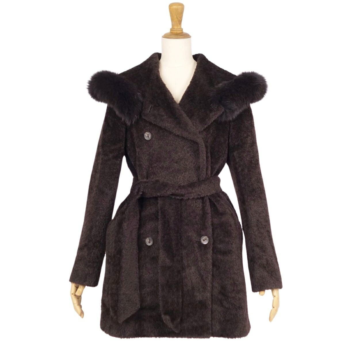 MaxMara MARINARINALDI 美品 高級ラムスキンファーコート 楽天市場