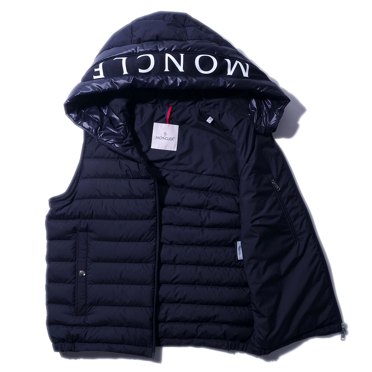 楽天市場】モンクレール ライトダウンベスト BOURGET 778ネイビー