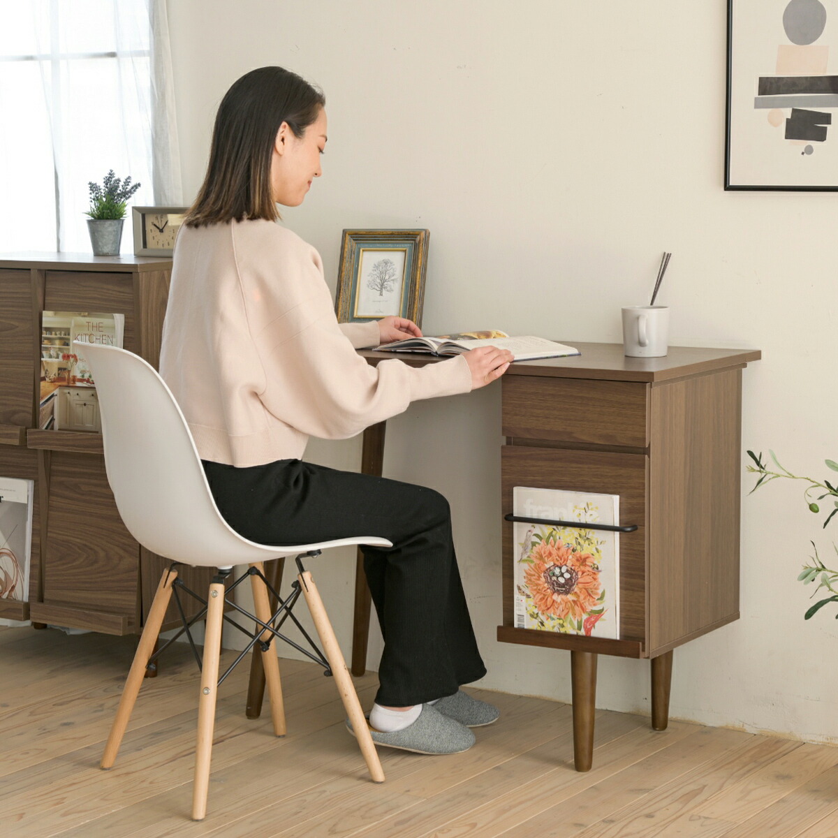 楽天市場】パソコンデスク W940 D465 H750 作業デスク 木製デスク