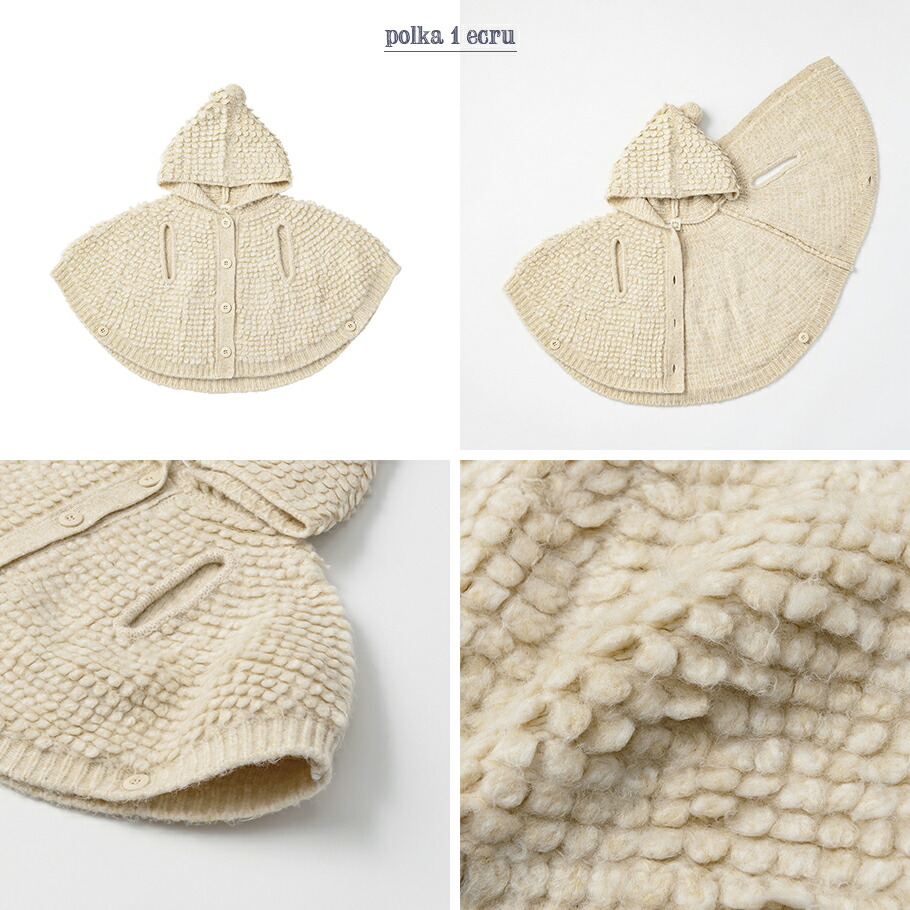 楽天市場】【全2色】MARLMARL マールマール：ニットポンチョ polka