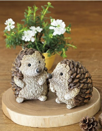 楽天市場】ハリネズミ 小 オーナメント 置物 庭 部屋 玄関先