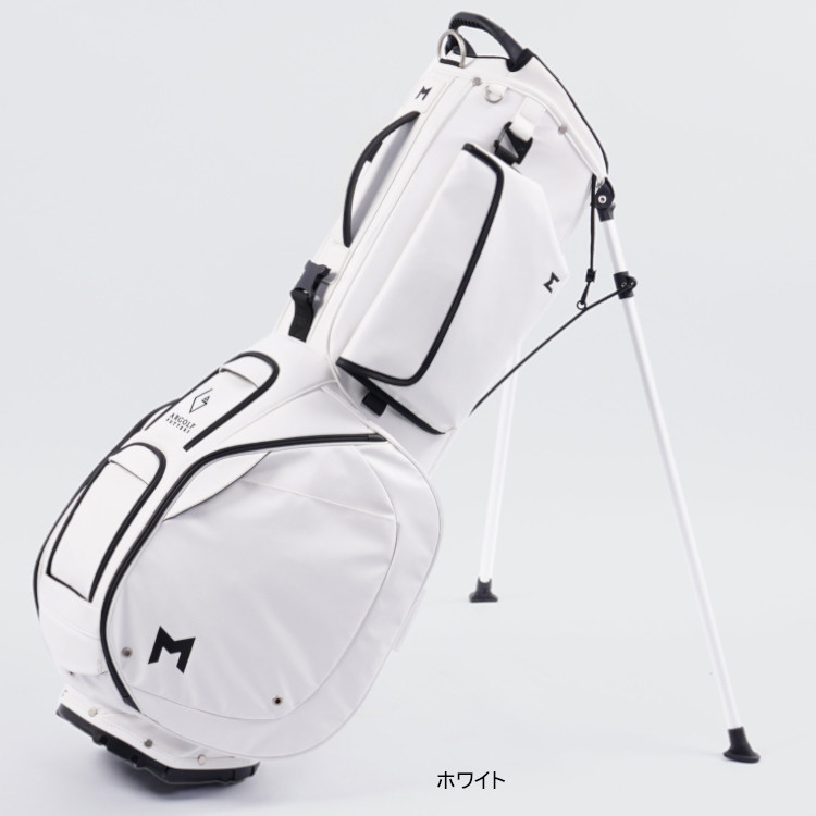 TERRA スタンド SN1 ホワイトゴルフキャディバッグ Mのロゴ入り軽量