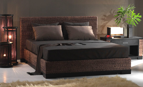 楽天市場】高品質 ウォーターヒヤシンス ベッド ダブル ベット