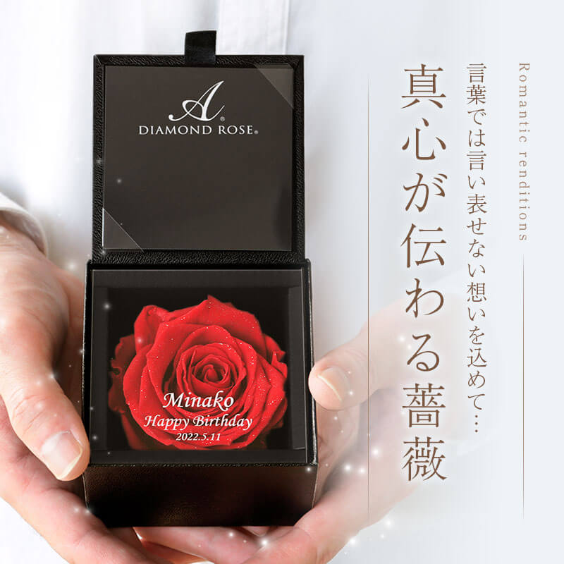 楽天市場】プリザーブドフラワー バラ 名入れ メッセージ