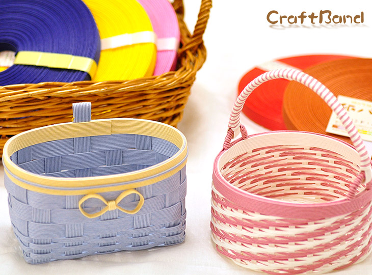 楽天市場】【マラソン中はポイント3倍】手芸用の紙バンドでカゴを編