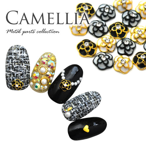 楽天市場】カメリア メタルパーツ ネイルジュエリー ネイルパーツ