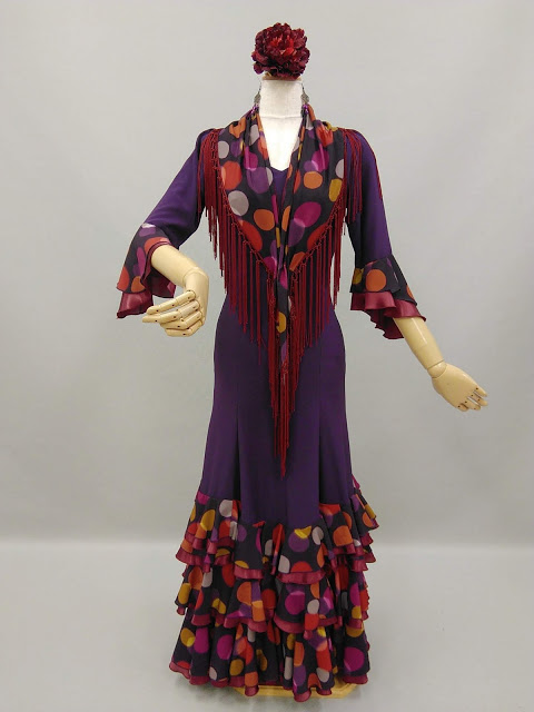 楽天市場】【レンタル】ぼかし水玉シージョ付き ワンピース 紫