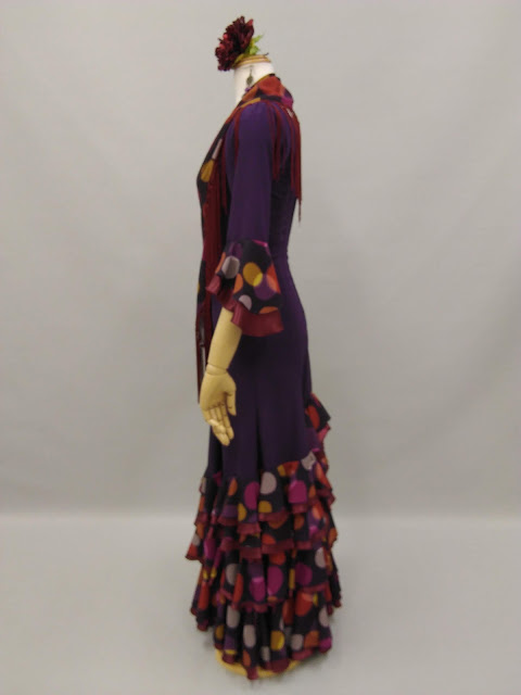 楽天市場】【レンタル】ぼかし水玉シージョ付き ワンピース 紫