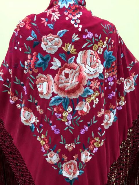 楽天市場】【レンタル】RPK-04 エンジ×マルチカラー刺繍 マントン