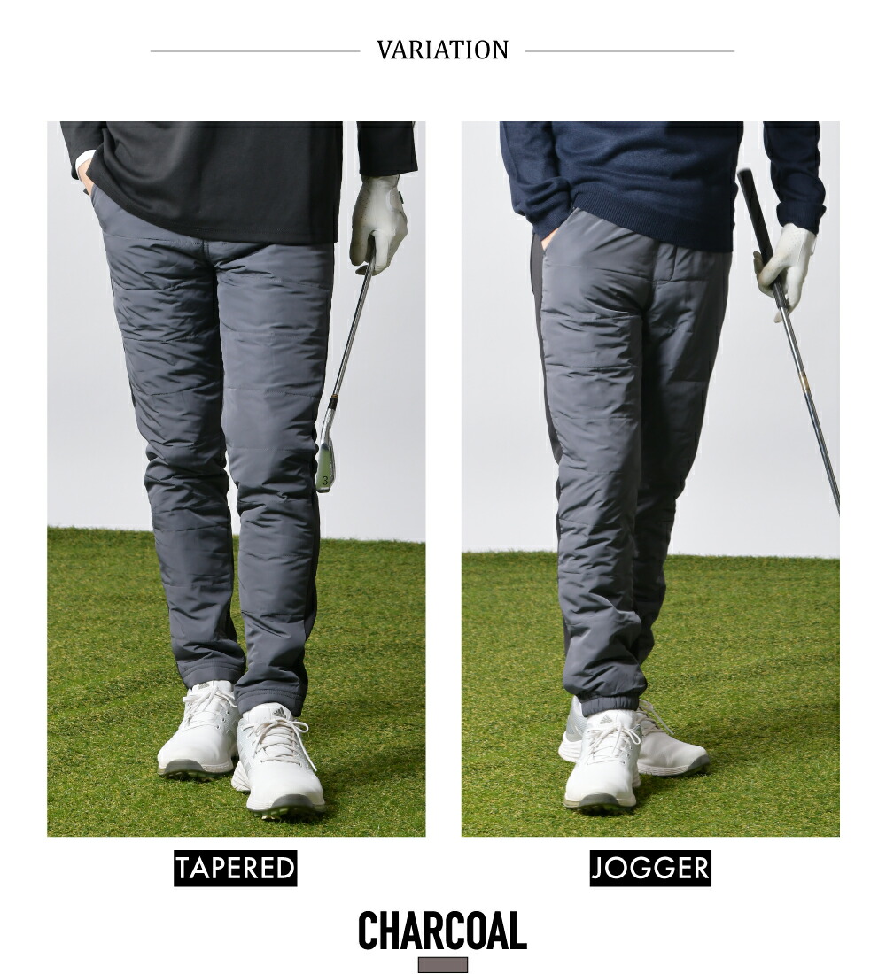 楽天市場】ゴルフパンツ 中綿パンツ 中綿 メンズ ジョガーパンツ