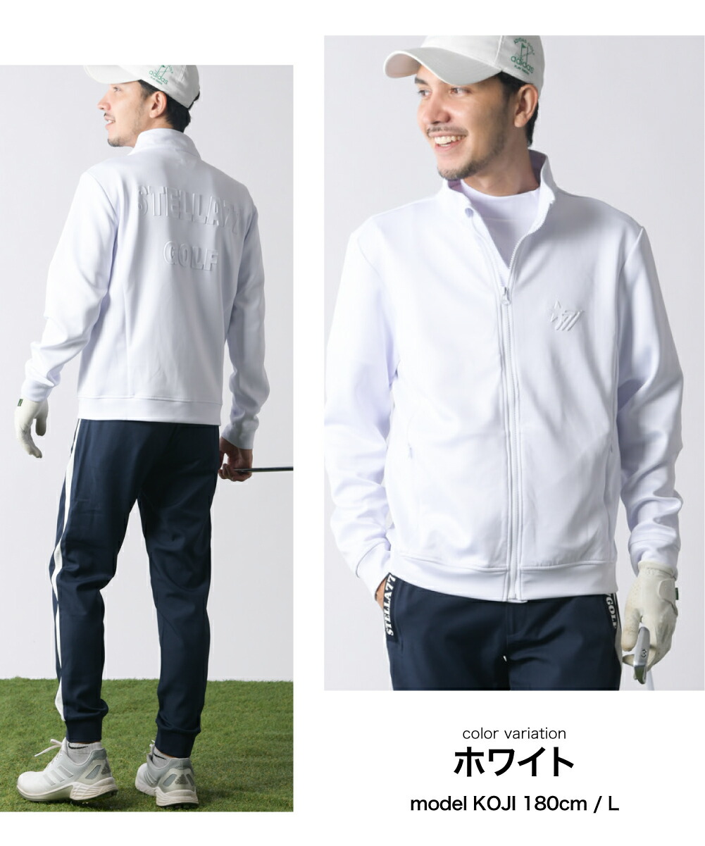 楽天市場】ゴルフJKT スタンド襟JKT ゴルフウエア ゴルフジャケット