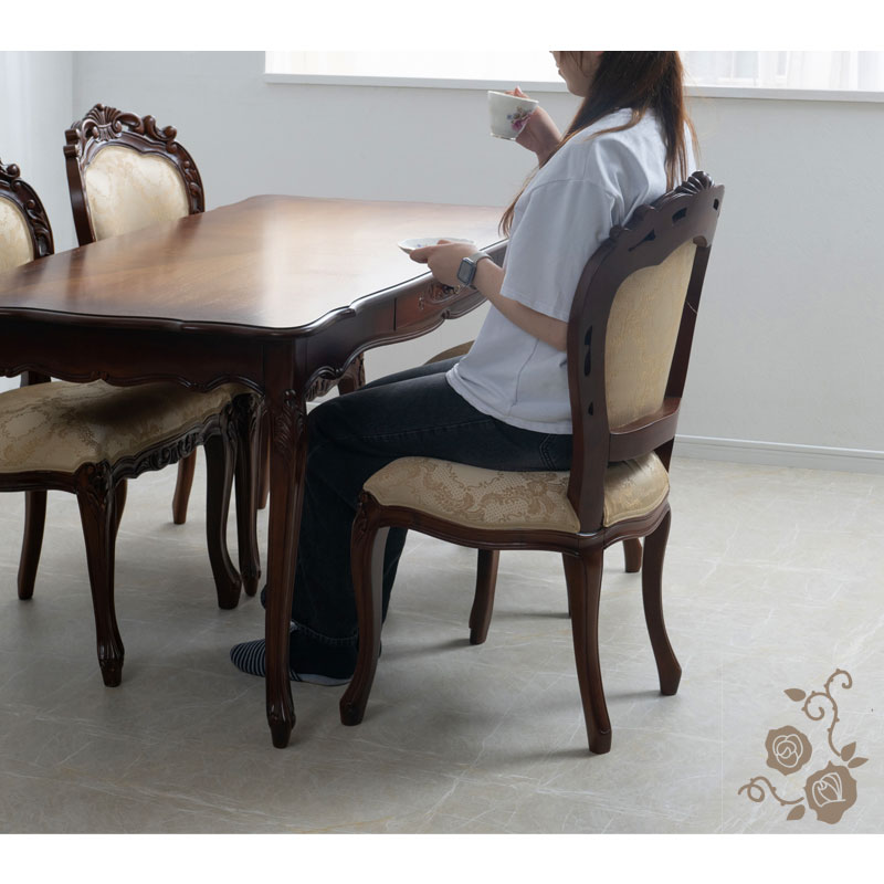 楽天市場】高級木材マホガニーを使用【ジェンヌ】シリーズ ダイニング