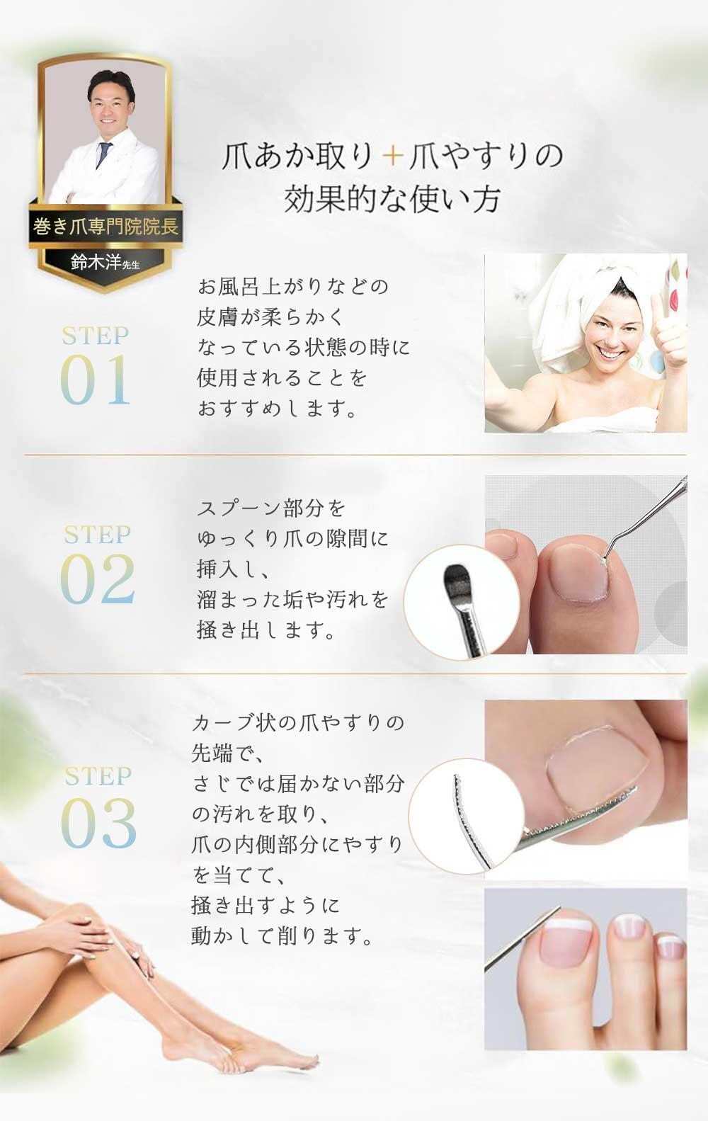 楽天市場】新仕様【巻き爪専門院 院長監修】巻き爪ケアセット