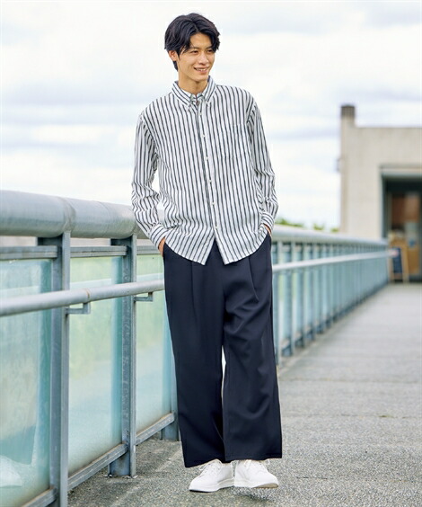 楽天市場】パンツ ボトムス ワイドパンツ ストレッチ タック