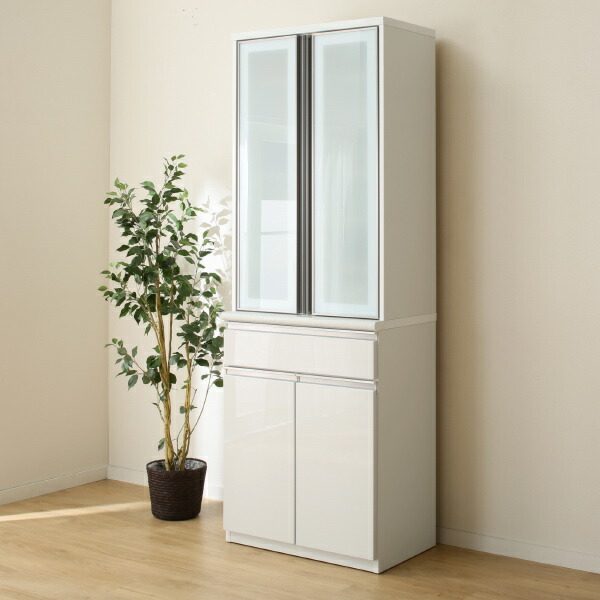 楽天市場】[幅70cm] 食器棚 (アルミナ2 70DB) ニトリ 【配送員設置商品