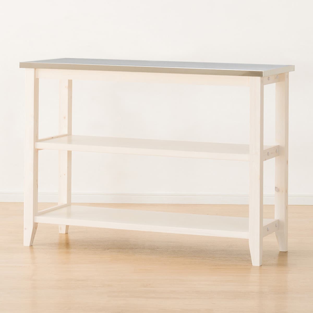 楽天市場】[幅120cm] ワークテーブル (シナモ12045WH ステン) ニトリ