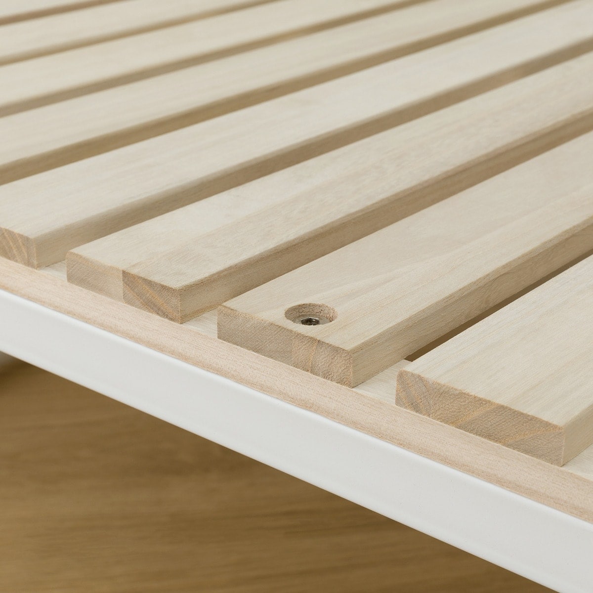 楽天市場】幅99cm シングル 折りたたみ桐すのこパイプベッド (BLNC