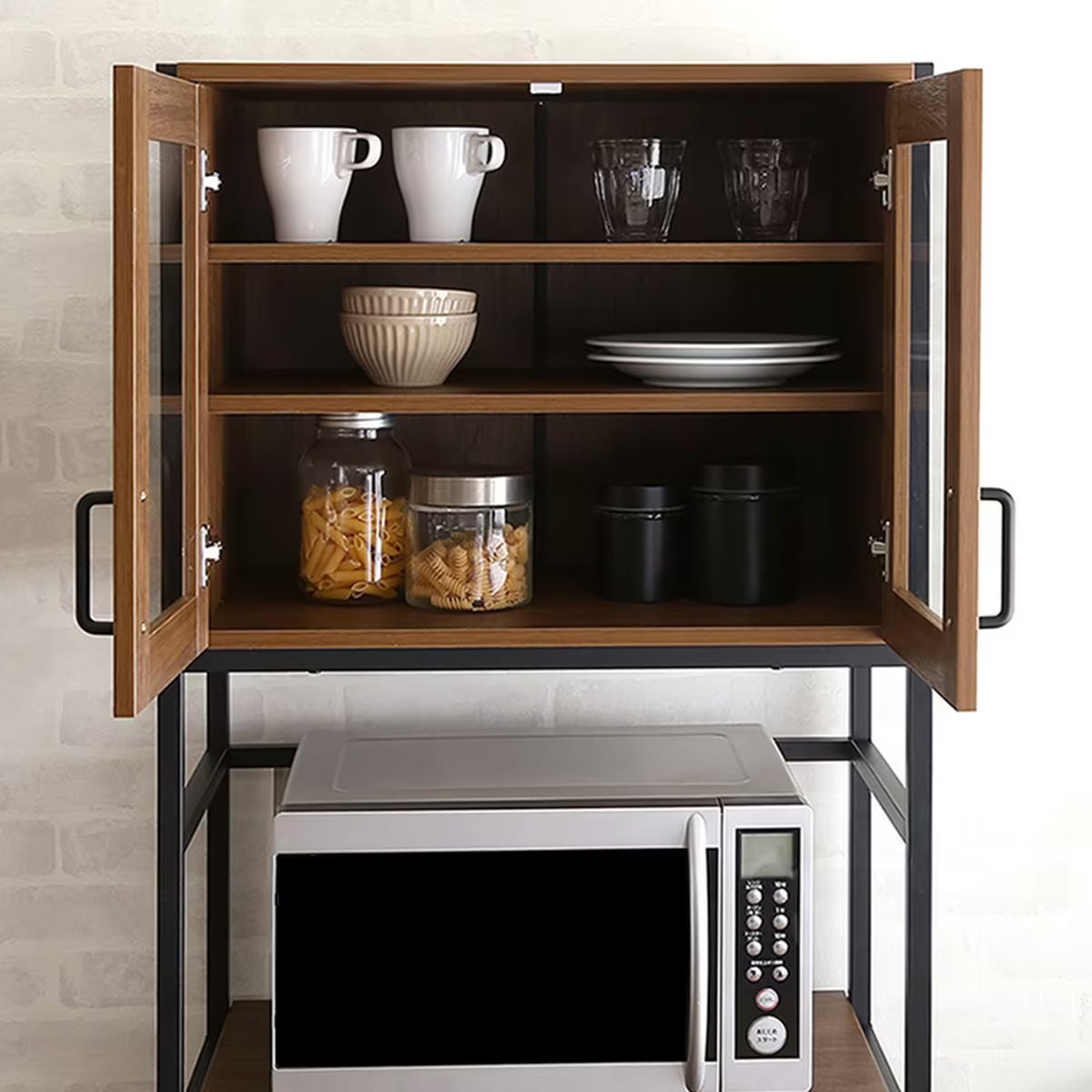 楽天市場】ヴィンテージスリム食器棚 ニトリ メーカー直送・送料無料