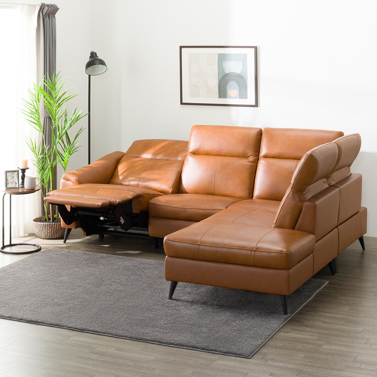 楽天市場】電動リクライニングコーナーソファ (LB066 LC C2BR) ニトリ