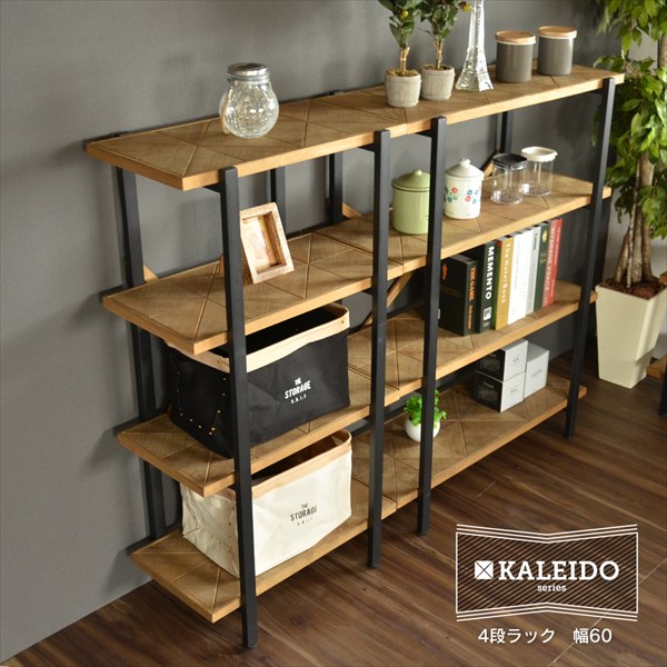 楽天市場】程よい無骨感 4段ラック オープンラック 幅60 オープン