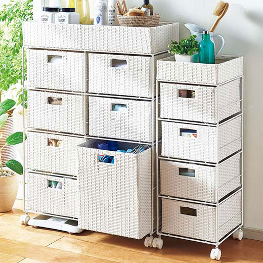 楽天市場】洗面所 収納 ランドリー 収納 サニタリー収納 チェスト