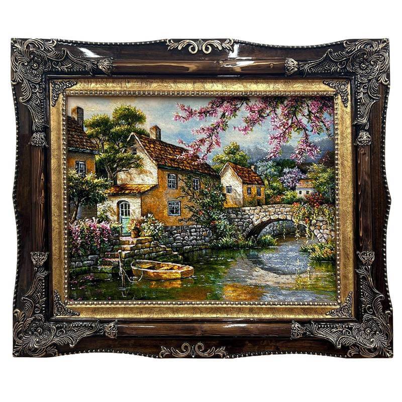 楽天市場】ペルシャ絨毯 イラン・タブリーズ 絵画 107×90cm（額縁込