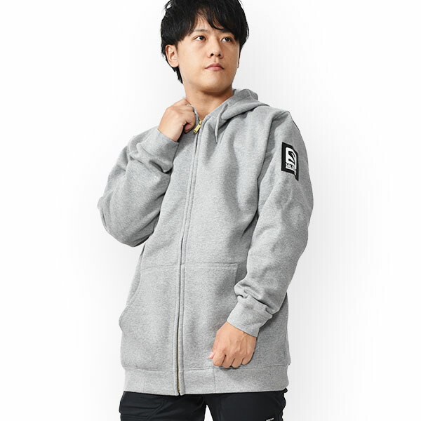 楽天市場】送料無料 着丈が長い 長袖 ジップ パーカー サロモン メンズ