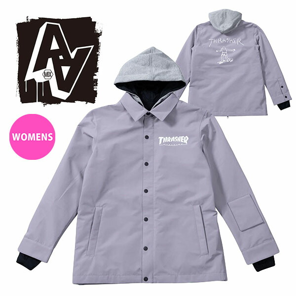 AAHARDWEAR THRASHER バーガンディ スノボウェア AAHARDWEAR THRASHER