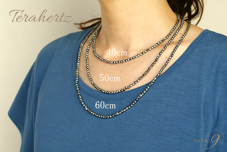 楽天市場】OVER-9 テラヘルツ ネックレス 4mm 首周り約50cm