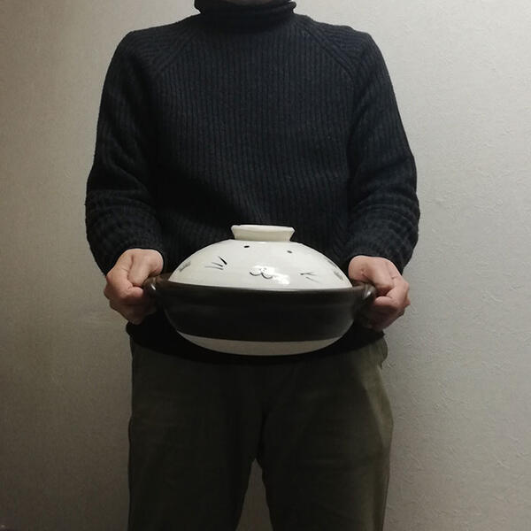 楽天市場】【取寄品】 萬古焼 手描きうさぎ 土鍋 ＜8号サイズ＞8号鍋