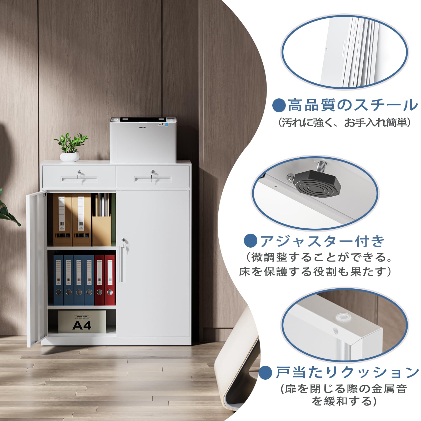 楽天市場】【10%OFF券＆P5倍！オフィス収納☆連結可能】DEWEL スチール