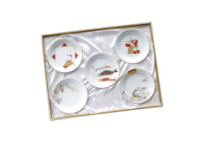 楽天市場】【大倉陶園直営店】 五歳時記 小皿揃（5枚） 約11cm 絵