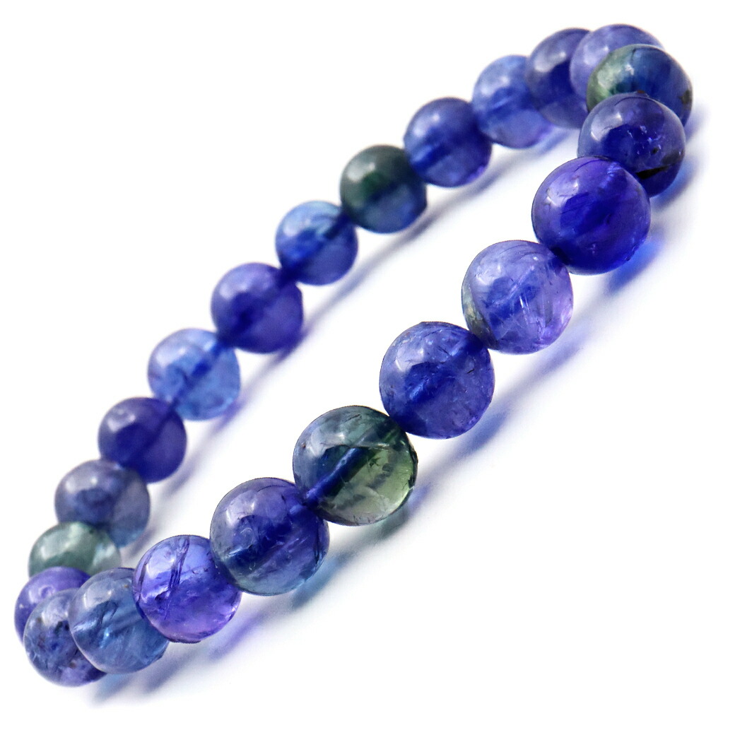 楽天市場】タンザナイト ブレスレット バイカラー 9.5-10mm 12月