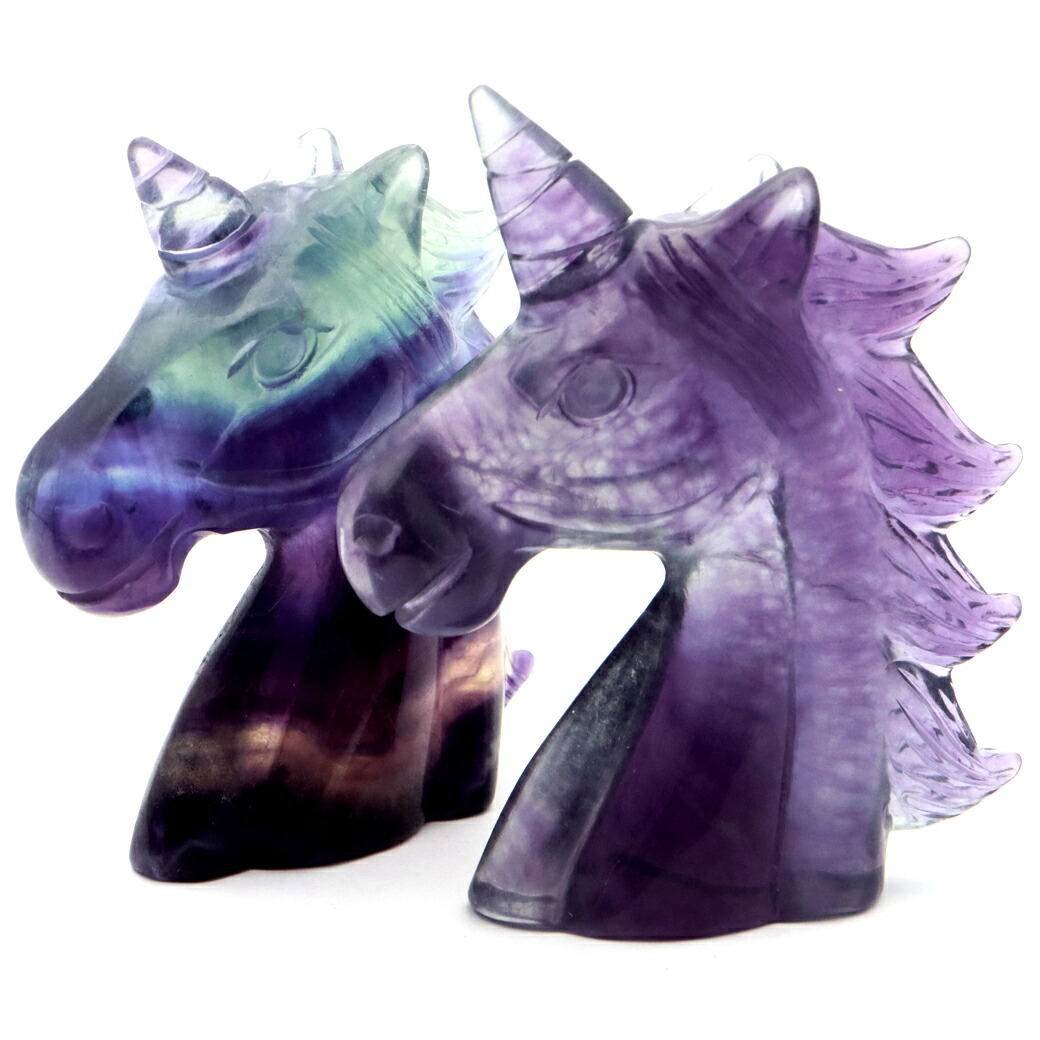 楽天市場】フローライト ユニコーン 置き物 オブジェ 飾り物 置物 蛍石