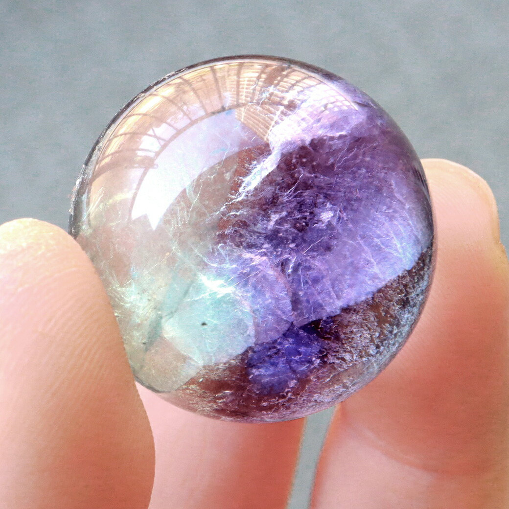 レインボー☆フローライト☆ハート型♡蛍石 お皿 癒しパワー天然石