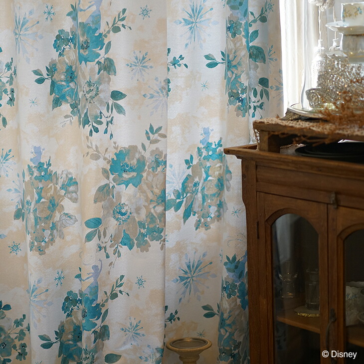 1904]アナと雪の女王 1枚の絵のようなオーダーフラットカーテン 1904