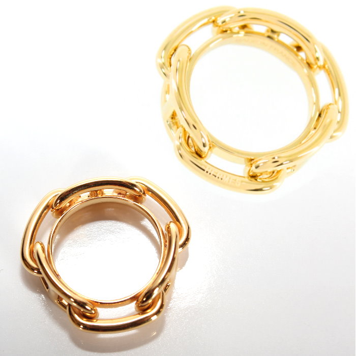 楽天市場】HERMES エルメス スカーフ リング シェーヌダンクル