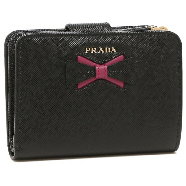 楽天市場】プラダ 財布 二つ折り財布 サフィアーノ リボン レディース